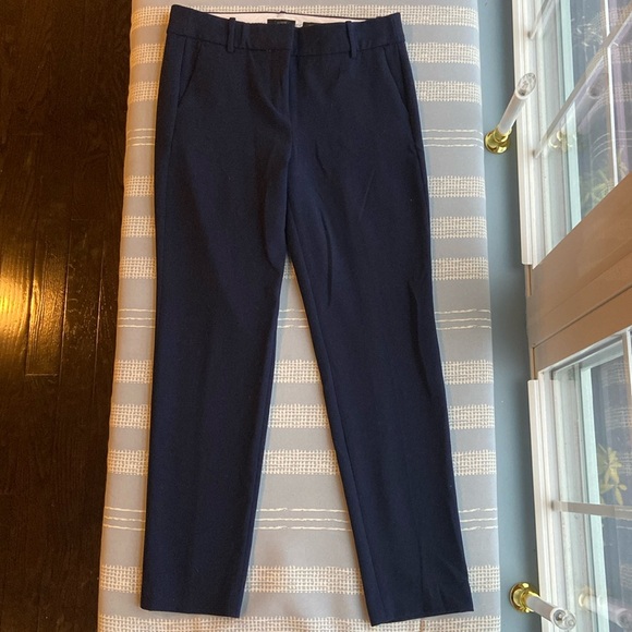 J Crew womens Cameron trouser like new navy blue size 8 - Picture 1 of 3